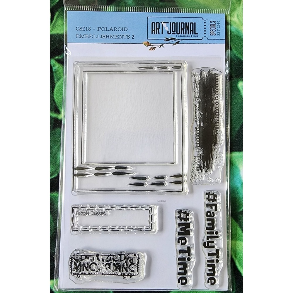 Elizabeth Craft Designs Polaroid Embellishments 2 Stamp Set - CS218 Art Journal